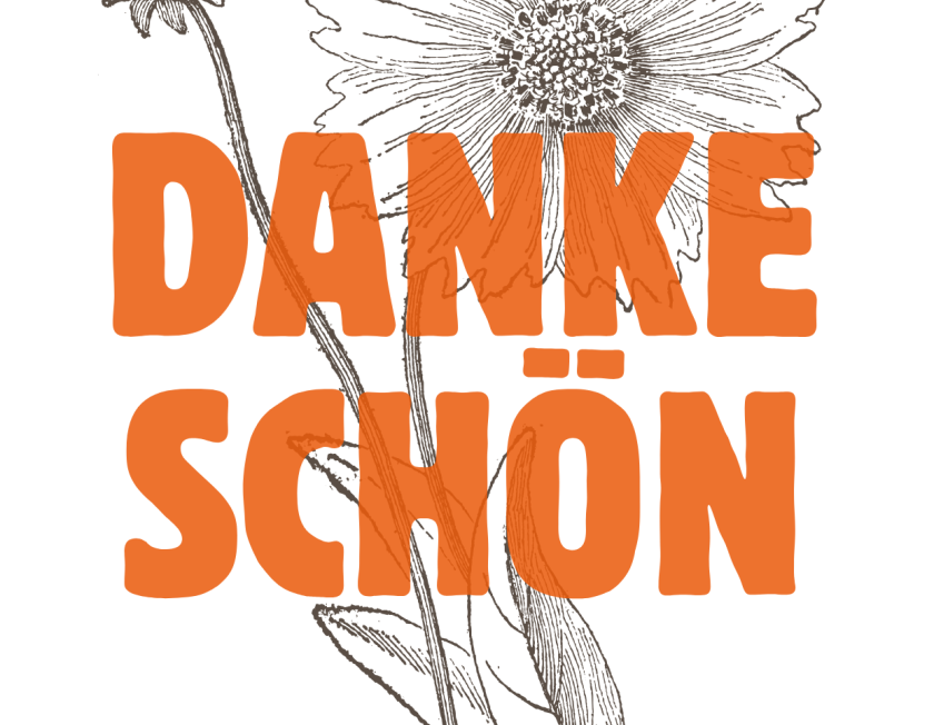 Dankeschön mit Blumen